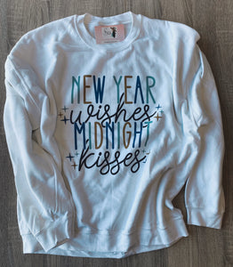 New Year Wishes, Midnight Kisses Sweater